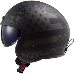Capacete LS2 OF599 Spitfire Black Flag Fosco