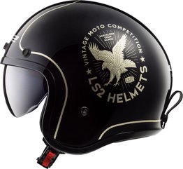 Capacete LS2 OF599 Spitfire Flier Preto