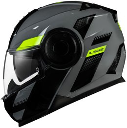 Capacete LS2 Scope FF902 Escamoteável Max Blk/Hv/Yellow Fluor