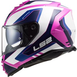 Capacete LS2 Storm FF800 Techy Wht/Pink