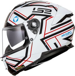 Capacete LS2 Stream II FF808 Maze Wht/Blk