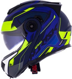 Capacete Norisk FF345 Speedmax Fosco Blue/HV Yellow