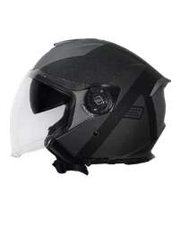 Capacete Origine Palio 2.0 Aberto Hyper Preto/Cinza Fosco