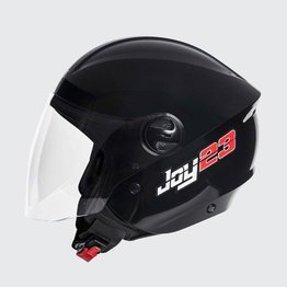 Capacete Taurus Joy 23 Aberto Preto Brilho