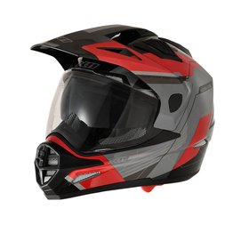 Capacete X11 Crossover Adventure Cinza/Vermelho