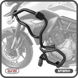 Protetor Motor e Carenagem Tiger 900 20/... C/ Pedaleiras Scam