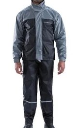 Roupa Chuva Pantaneiro Nylon Luxo Preto/Cinza