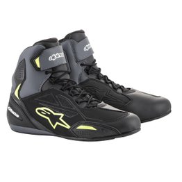 Tênis Alpinestars Faster 3 Drystar Preto/Cinza/Amarelo Fluor