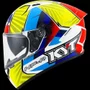 Capacete KYT NF-R Xavi Flores Blue Red Yellow