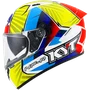 Capacete KYT NF-R Xavi Flores Blue Red Yellow