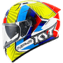 Capacete KYT NF-R Xavi Flores Blue Red Yellow