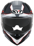 Capacete KYT R2R Led Matt Black/Grey