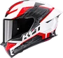 Capacete KYT TT Revo Speeding White/Red