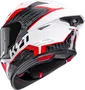 Capacete KYT TT Revo Speeding White/Red