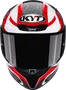 Capacete KYT TT Revo Speeding White/Red
