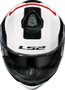 Capacete LS2 Strobe II FF908 Autox Wht/Red