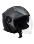 Capacete Origine Palio 2.0 Aberto Hyper Preto/Cinza Fosco