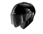 Capacete Shark Evo ES Escamoteável Blank Preto Brilhoso